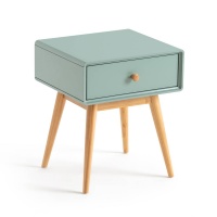 Прикроватная Тумба Jimi с одним ящиком единый размер зеленый LA REDOUTE INTERIEURS  фото, kupilegko.ru